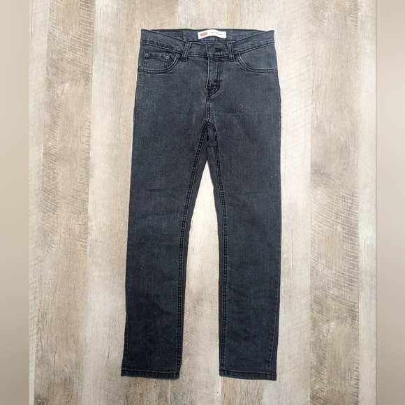 Levi's Black 510 Skinny Jeans Size 14R 27X27 - Picture 1 of 10
